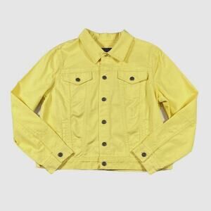 Talbots Yellow Denim Blazer/Jacket | Size L